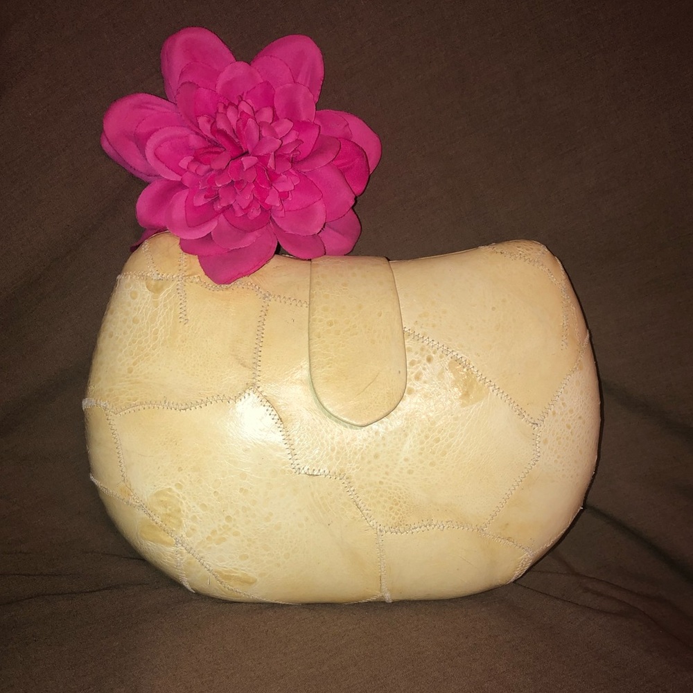 Vintage Clutch Purse - Frog Skin
